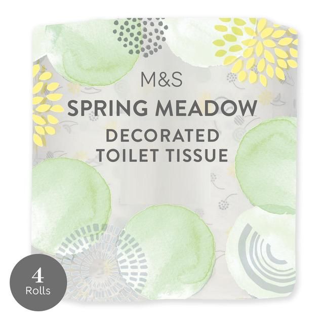 M&S Spring Meadows Decorated Toilet Paper 4 per pack