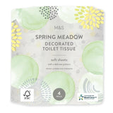 M&S Spring Meadows Decorated Toilet Paper 4 per pack