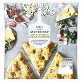 M&S Stonebaked Garlic & Cheese Flatbread Frozen 240g