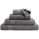 M&S Super Soft Pure Cotton Antibacterial Towel Face Towels 2pk Charcoal 2 per pack