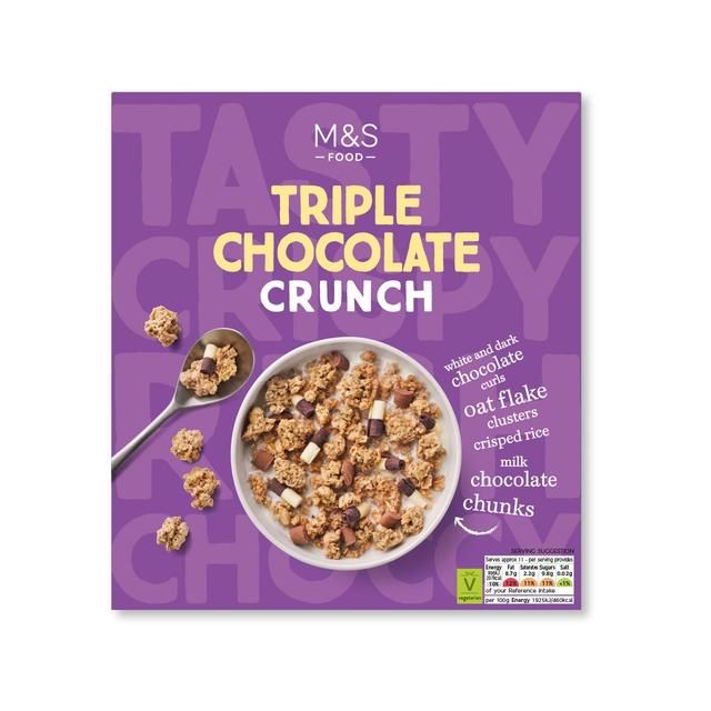 M&S Triple Chocolate Crunch 500g
