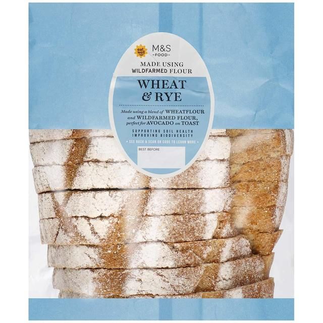 M&S Wildfarmed Wheat & Rye Flour Bread 380g