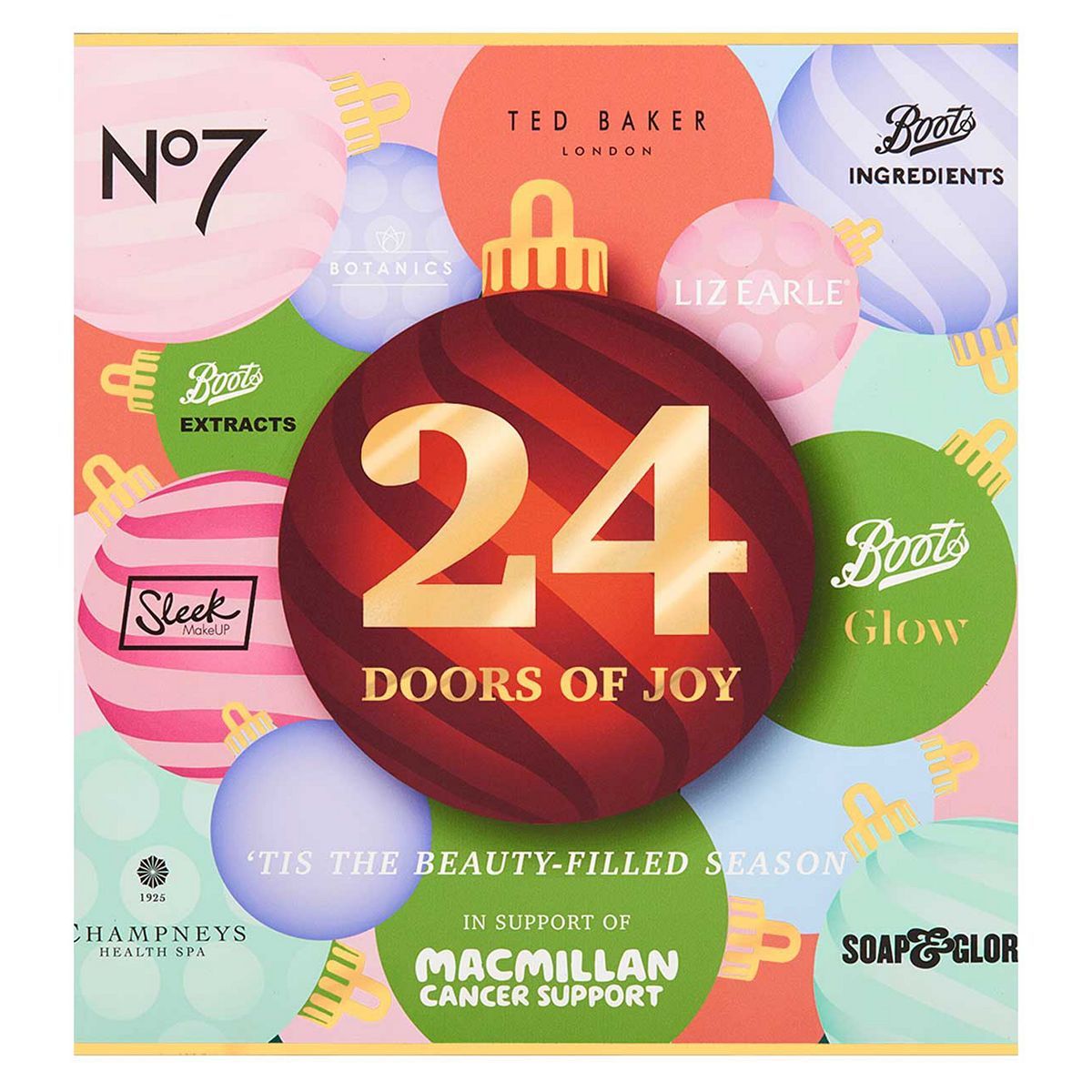 Macmillan 24 Doors of Joy Beauty Advent Calendar