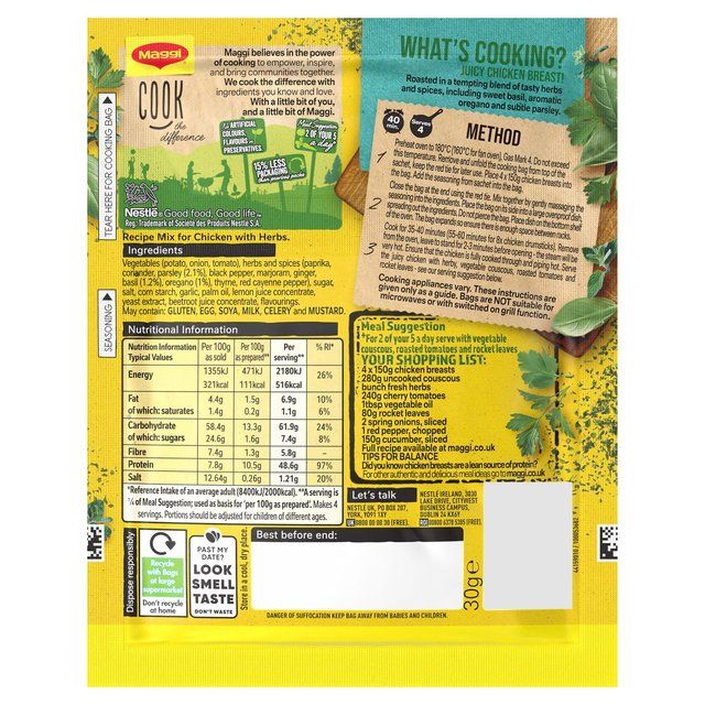 Maggi So Juicy Chicken Herbs 30g