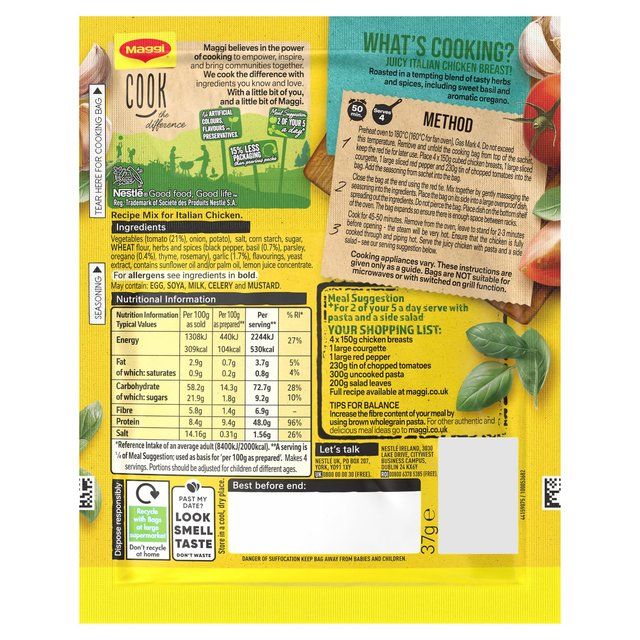 Maggi So Juicy Italian Chicken 37g