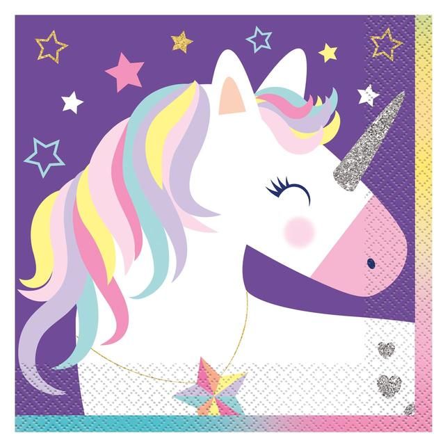 Magic Unicorn Paper Napkins 16 per pack