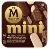 Magnum Mini Classic Almond & White Chocolate Ice Cream Sticks 6 x 55ml