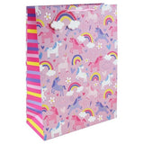 Eurowrap Unicorn And Rainbow Gift Bag (Pack of 6) (L)
