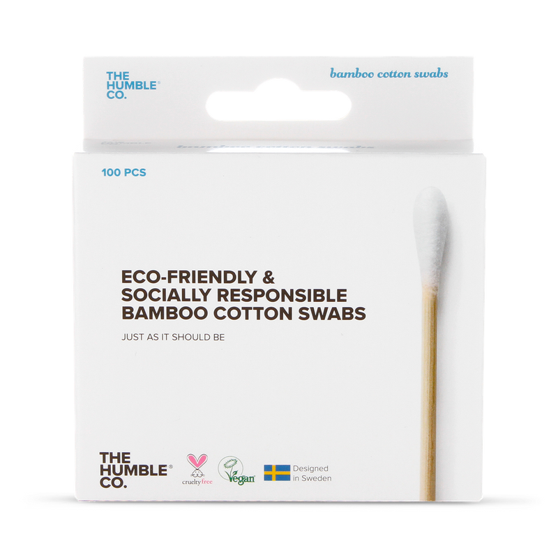 Bamboo Cotton Swabs White 100 Pieces