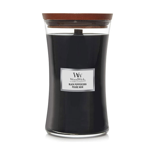 Woodwick Large Hourglass Black Peppercorn Candle 610g