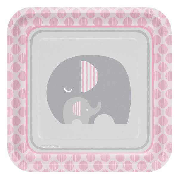 Creative Party Dotted Baby Shower Dinner Plate (Pack of 8)