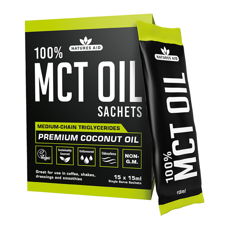 100% MCT Coconut Oil Sachets 15 x 15ml