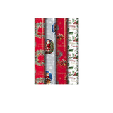 Eurowrap Traditional Christmas Gift Wrap (Pack of 42)