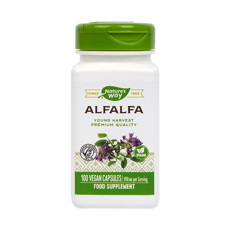 Alfalfa Leaf, Flower and Stem Dietary Supplement 100 Capsules
