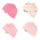 Ziggle Hearts and Bows Bandana Dribble Bib Set
