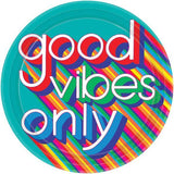 Amscan Good Vibes Only Paper Party Plates (Pack of 8)
