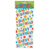 Unique Party Bubbly Birthday Cello Bags (Pack Of 20)