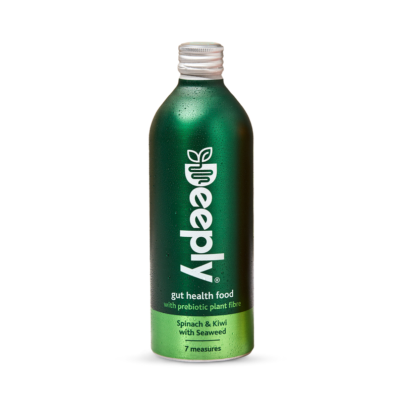 Deeply Gut Health Food With Prebiotic Plant Fibre Spinach Kiwi With Seaweed 455ml