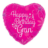 Oaktree Happy Birthday Gran Foil Balloon