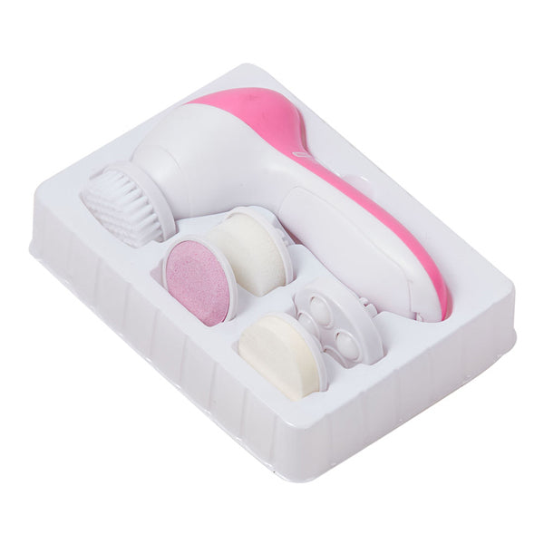 Livingandhome 5 in 1 Electric Facial Cleansing Brush Set