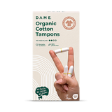DAME Regular Cotton Tampons 16 Pack