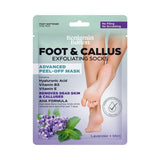 BB® Luxury Foot Mask Socks - Exfoliate, Peel & Soften- Lavender & Mint