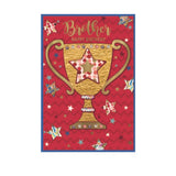 Simon Elvin Brother Happy Birthday Card (Pack of 6)