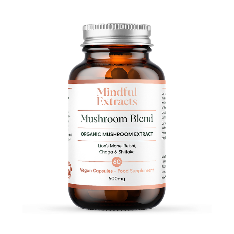 Mindful Extracts Organic Mushroom Blend 60 Vegan Capsules