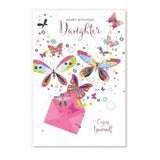 Material: Card. Design: Butterfly, Envelope, Text, Traditional. Contents: 6 Envelope. Card Recipient: Daughter.