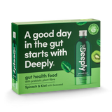 Deeply Gut Health Food With Prebiotic Plant Fibre Spinach Kiwi With Seaweed Multipack 4 x 455ml