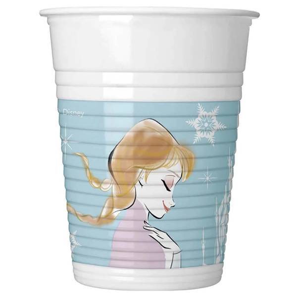 Frozen Plastic Sparkle Party Glasses (Pack of 8)