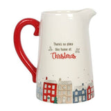 Something Different Ceramic Christmas Village Flower Jug