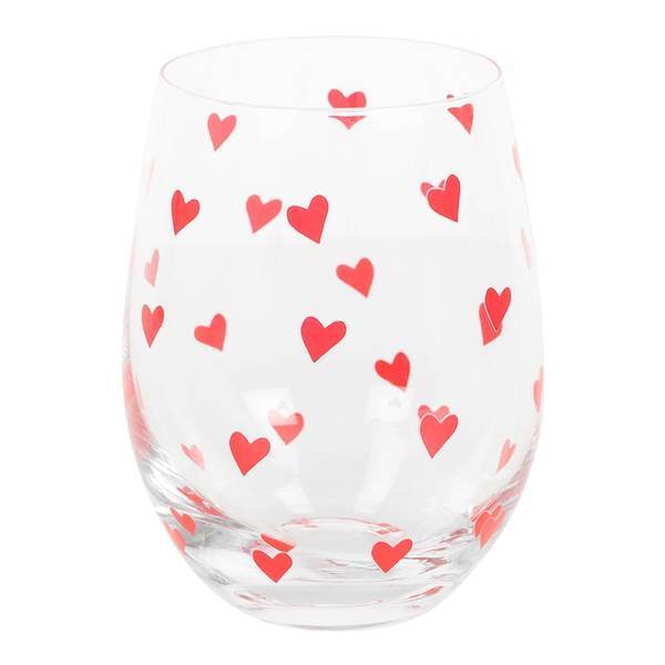 Something Different Heart Stemless Wine Glass