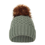 Mountain Warehouse Womens Lisbon Pom Pom Borg Lined Beanie