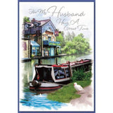 Simon Elvin For My Husband Boat Card (Pack of 6)