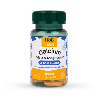 Holland Barrett Teens Growing Active Calcium Vitamin D Magnesium 30 Tablets