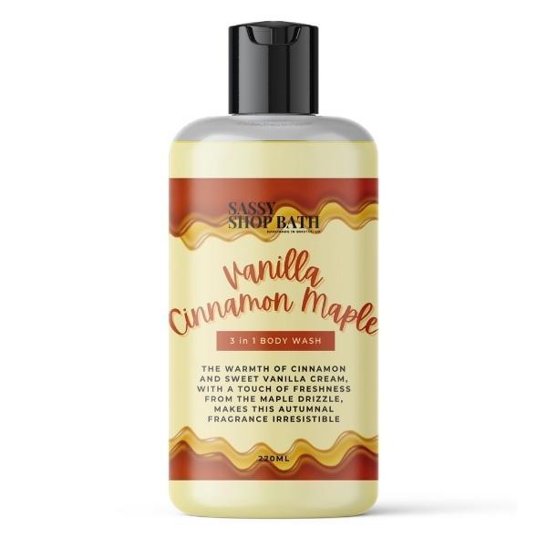Sassy Shop Wax Vanilla Cinnamon Maple 3in1 Wash 220ml