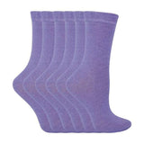 6 Pairs Children's Solid Coloured Cotton Socks 9-12 K