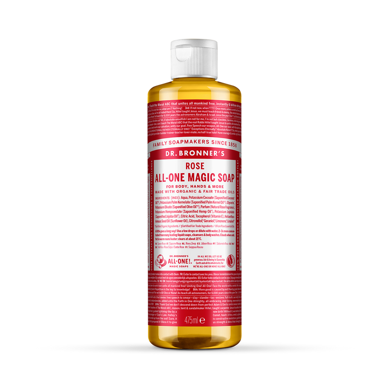 Organic Rose-Scented Concentrated Liquid Soap 475ml