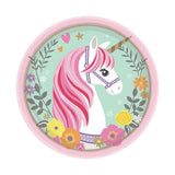 Amscan Magical Unicorn Paper Party Plates (Pack of 8) (18cm)