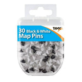 Tiger Stationery s Map Pins (Pack of 30)