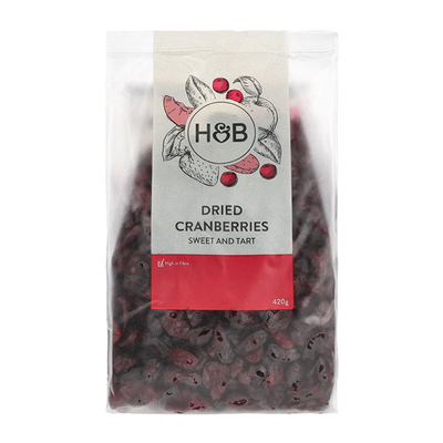 Holland Barrett Tørkede tranebær 420g