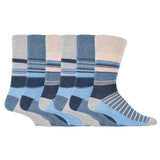 Gentle Grip 6 Pairs Mens Non Elastic Socks - 6-11 UK