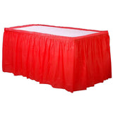 Unique Party Rectangular Plastic Table Skirt
