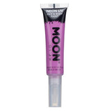 Moon Glow - Neon UV Face Paint with Brush Applicator - Intense Purple