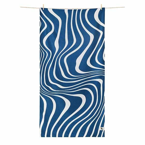 Dock & Bay Large Quick Dry Bath Towel - Tide Break Navy