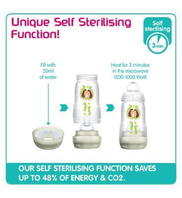 MAM Easy Start Anti-Colic 160ml Bottle – 2pk Unisex Shell