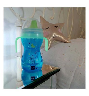 MAM Fun to Drink with Glow Handles - 270ml Blue
