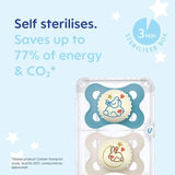 MAM Night 2-6m Soother 2pk 2 per pack