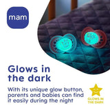 MAM Night 6+m Soother 2pk 2 per pack